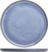 Baikal Blue Plat Bord in Aardewerk - D27,5cm (set van 6)