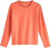 Coolibar - UV Shirt voor kinderen - Longsleeve - Coco Plum - Zacht Koraal - maat M (122-134cm)