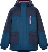 Color Kids - Parka jas voor meisjes - Melange - Donkerblauw - maat 98cm