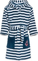 Playshoes - Fleecebadjas voor kinderen - Maritiem - Navy-blauw / wit - maat 134-140cm