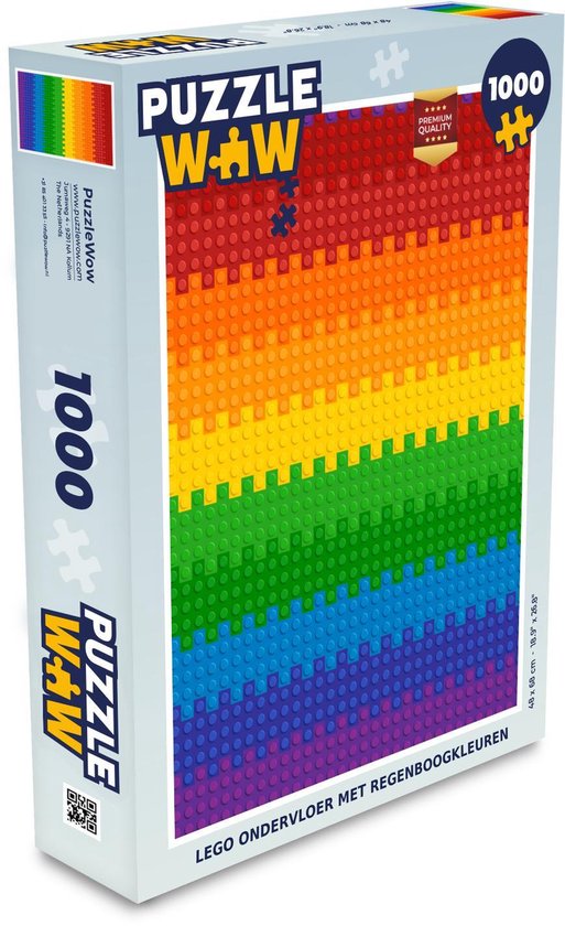 Puzzel Lego - Patoon - Regenboog - Legpuzzel - Puzzel 1000 stukjes  volwassenen | bol.com