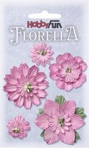 FLORELLA-Bloemen roze, 2-5cm
