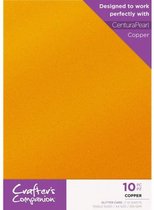 Crafter's Companion Glitter karton A4 a 10 vel - Koper
