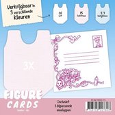 Figure Cards - Slabbetje - Lichtroze