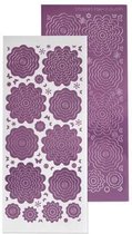 LeCrea - 10 Nested Flowers stickers 6. mirror candy 61.5855