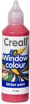 Creall Glass - verre autocollant peinture rouge 1 bouteille - 80 mililitre 20515