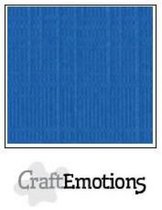 CraftEmotions linnenkarton 10 vel signaalblauw 27x13,5cm 250gr / LHC-15