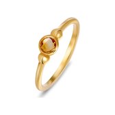 CHRIST Gold Dames Dames Ring 9 karaat geelgoud citrine 50 Geelgoud 32011581