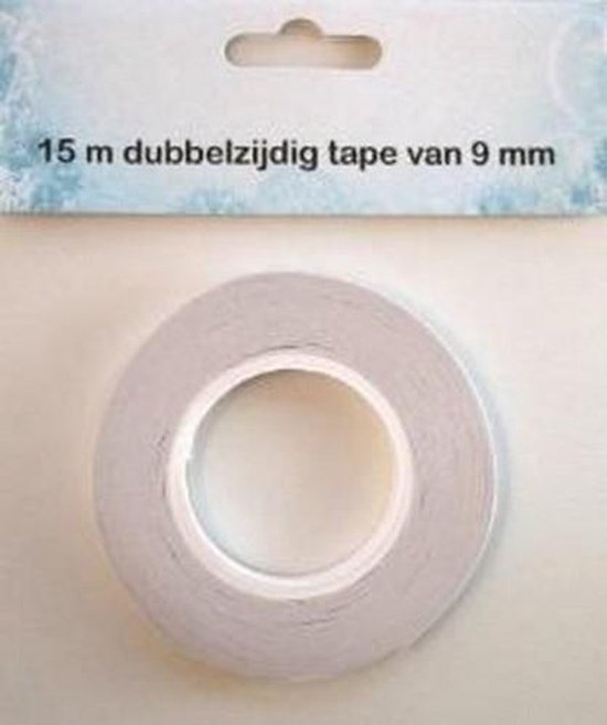 Nellie Snellen tissue tape dubbelzijdige dubbelzijdig klevende tape 15 mtr  x 9 mm breed | bol.com