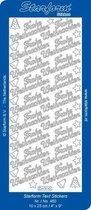 Starform Stickers Text DE Christmas: Frohe Weihnachten 1 (10 PC) - Silver - 0450.002 - 10X23CM
