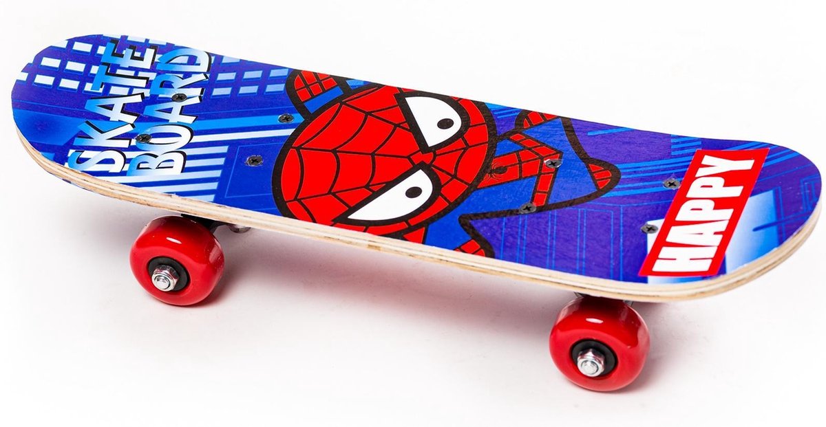Skateboard Skate Planche à roulette en bois Spiderman pour enfants