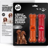 TastyBone - Small - Twinpack Sunday Lunch - Roast Chicken & Strawberry - Hond - Kauwspeelgoed - Vegan - Kluif - Nylabone