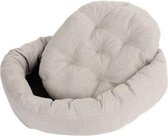 Hondenmand MODERN "Beige" (77*60*18) - hondenmand donut - hondenmand rond - hondenkussens - hondenkussen - honden kussen - hondenmand