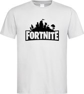 Wit T shirt met Zwart "Fortnite Battle Royal" print size XXXL