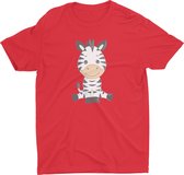 Pixeline Zebra #Red 86/94 t/m 2 jaar - Kinderen - Baby - Kids - Peuter - Babykleding - Kinderkleding - Zebra - T shirt kids - Kindershirts - Pixeline - Peuterkleding