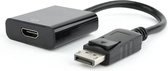 DisplayPort naar HDMI adapter zwart, Blister verpakking