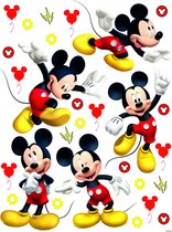 Disney muursticker Mickey Mouse rood en geel - 600165 - 65 x 85 cm