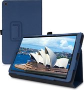 kwmobile hoes voor Samsung Galaxy Tab A 10.1 (2019) - Slanke tablethoes met standaard - Tablet cover in donkerblauw