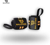 Balense Wrist Wraps - Fitness & Crossfit Polsband â€“ Lifting Straps â€“ Polsbrace â€“ Krachttraining â€“ Goud