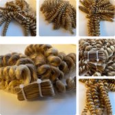 Curly Hair Extensions Tape Extensions 50gr 30cm BLONDMIX