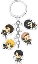 Attack On Titan Sleutelhanger - Levi - Eren - Mikasa - Survey Corps - Anime - Manga - Cosplay