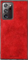 Samsung Galaxy Note 20 Ultra Alcantara case 2020 - Rood