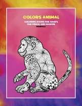 Mandala Coloring Books for Adults for Pencil and Marker - Colors Animal