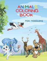 Animals Coloring Book For Toddlers: Amazing Coloring Book for Kids, Preschool and Kindergarten, Over 50 Coloring Images of Animals!