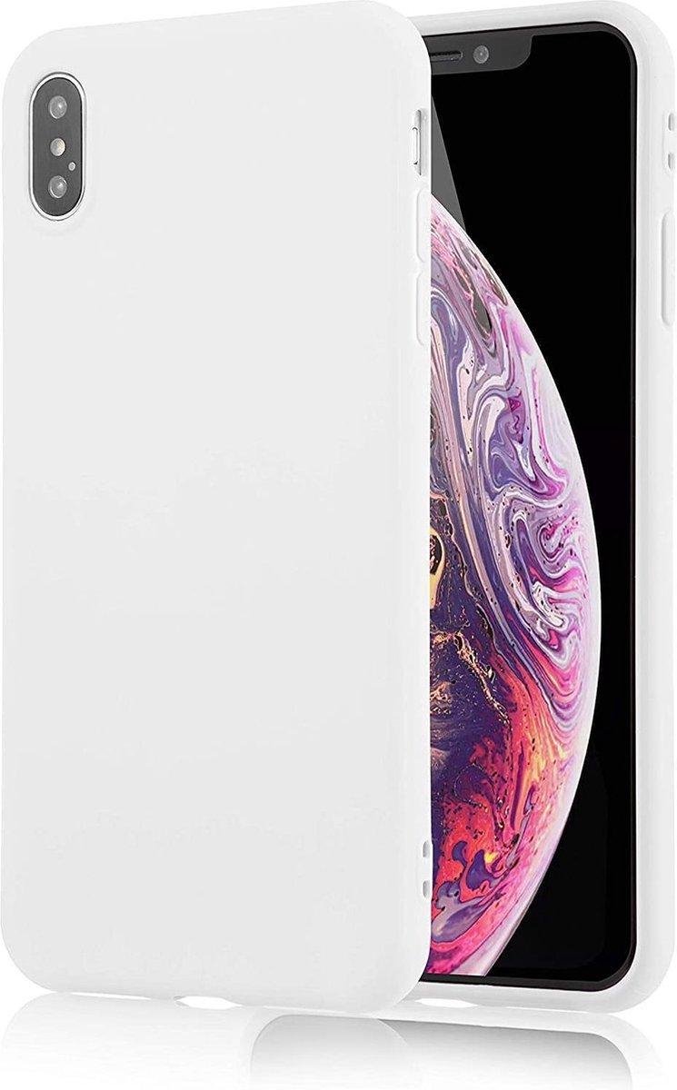 Geschikt voor Apple iPhone XR Luxe Backcover - Wit - TPU Case - Siliconen Hoesje