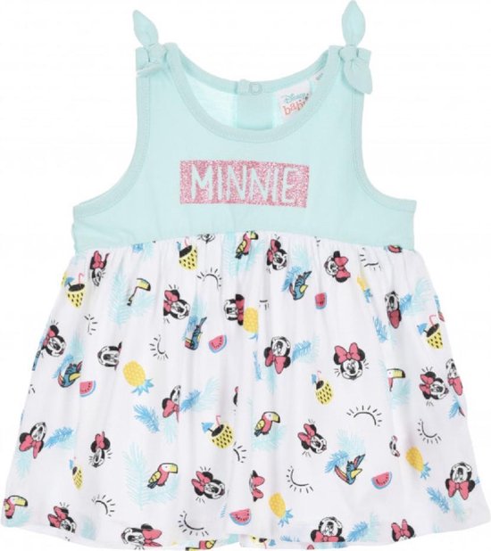Disney Minnie Mouse baby zomer jurk - mintgroen - maat 86 (24 maanden)