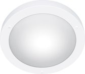 LED Plafondlamp - Nitron Condi - Opbouw Rond - Spatwaterdicht IP44 - E27 Fitting - Mat Wit Aluminium - Ø310mm