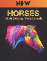Horses Adult Coloring Book Animals Horses