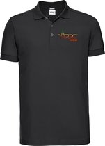 FitProWear Rasta  Slim-Fit Polo Heren - Zwart - Maat M - Poloshirt - Sportpolo - Slim Fit Polo - Slim-Fit Poloshirt - T-Shirt - Katoen polo - Polo -  Getailleerde polo heren - Geta