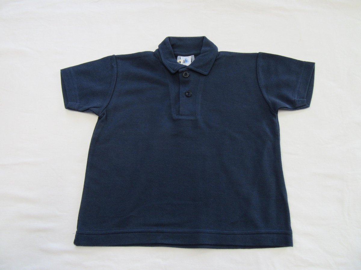 petit bateau , jongens, polo korte mouw , marine , classic , 6 jaar 114