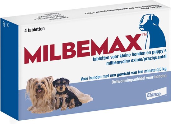 Elanco Milbemax Ontwormingsmiddel - Kleine Hond - 2x2 Tabletten | bol.com