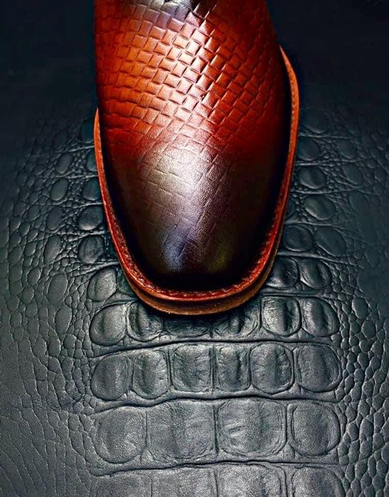 Chaussure homme tout cuir, pointure 42, marron- Cognac | bol