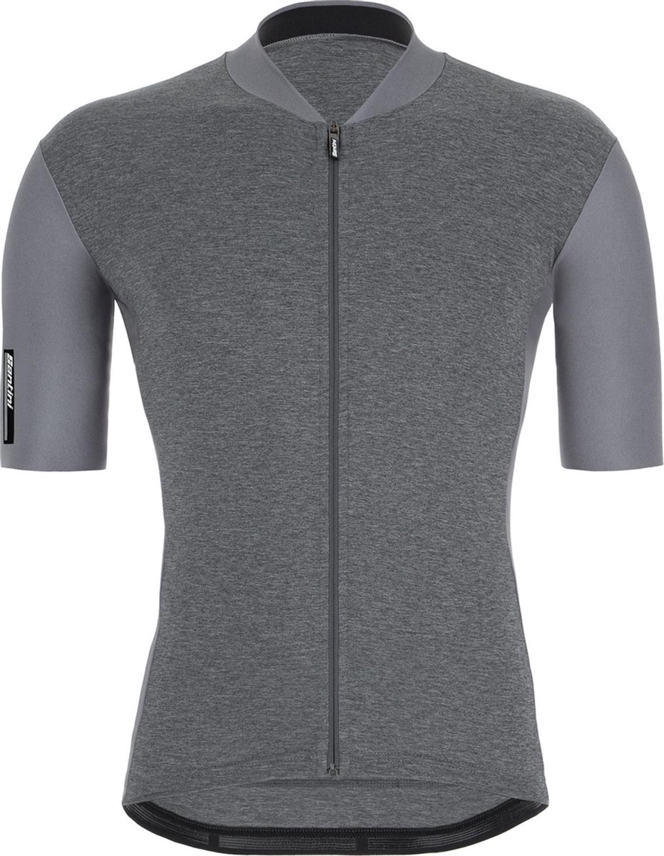 Santini Fietsshirt Korte mouwen Grijs Heren - Color S/S Jersey Gray - XL