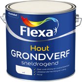 Flexa Grondverf - Hout - Sneldrogend - Wit - 2,5 liter