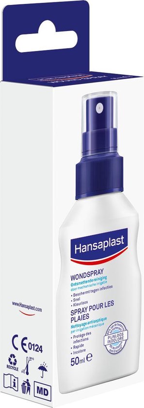 Hansaplast Wondspray - Wondreiniging - x 50 ml - | bol.com