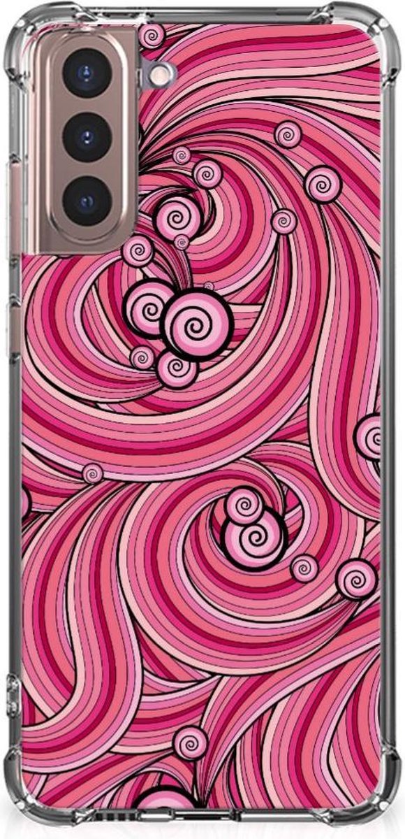 Samsung Galaxy S21 Plus Back Cover Swirl Pink