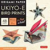 Origami Paper Ukiyo-E Bird Prints, 48 Sheets