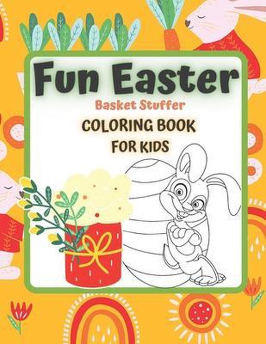 FUN EASTER Basket Stuffer Coloring Book for KIDS - cover