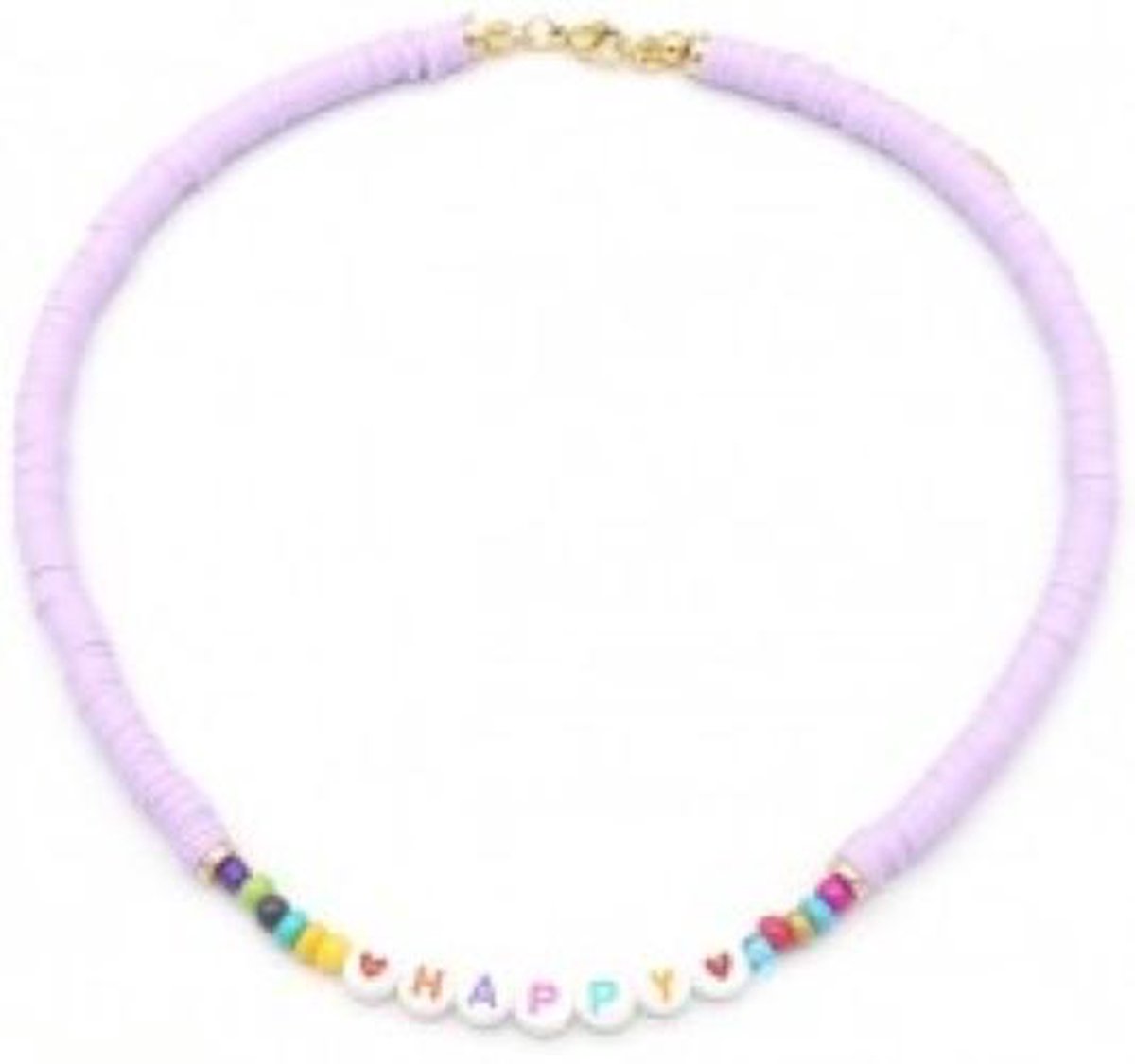 Musthaves - Ketting HAPPY Purple