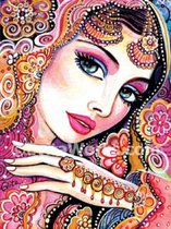 EnjoyeuS Diamond Painting Indian Bride - 30x40 - Diamond Painting Schilderen - Diamond Painting Volwassenen