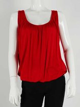 Dames Ballon Top Emily - Rood - One Size