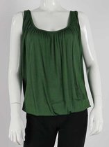 Dames Ballon Top Emily - Army Green - One Size