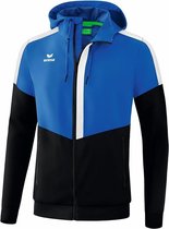 Erima Squad Tracktop Jack Met Capuchon New Royal-Zwart-Wit Maat L