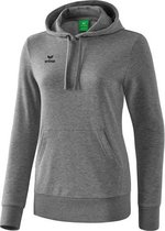 Erima Sweatshirt Met Capuchon Dames Grijs Melange Maat 34