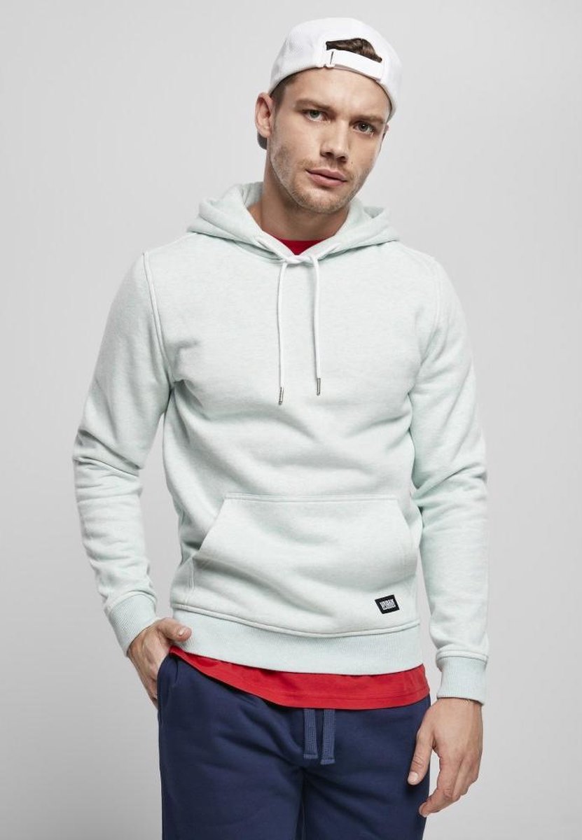 Urban Classics Basic Melange Hoodie/trui L Blauw