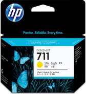 HP 711 - Inktcartridge / Geel / 3 Pack